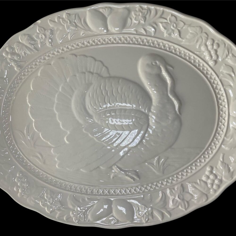 CERAMIC TURKEY PLATTER